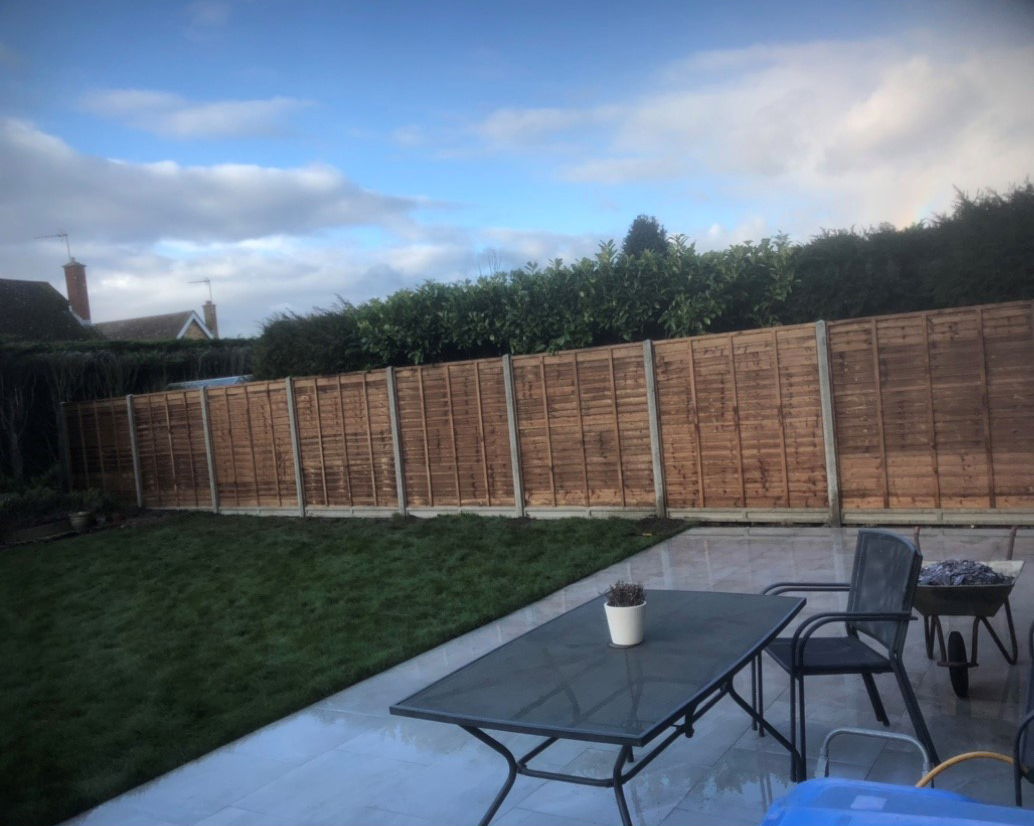 New Garden Fence in Ipswich